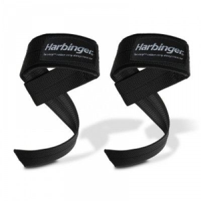 Big Grip Padded Lifting Straps, black, Harbinger