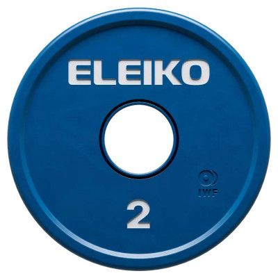 Eleiko IWF Change Plate FG, Viktskiva Gummerad