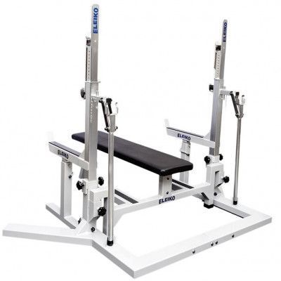 Eleiko PL Squat Stand/Bench - silver/black