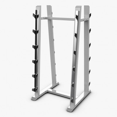Eleiko Rack For 12 School Barbells - Platinum Grey