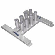 Eleiko Vertical Bar Rack - 8 bars, silver