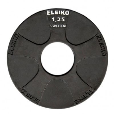 Eleiko Vulcano Disc 1,25 kg, Viktskivor gummerade