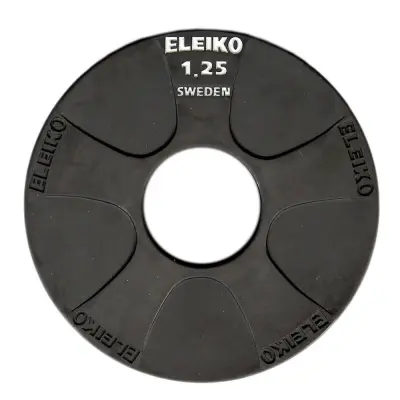Eleiko Vulcano Disc 1,25 kg, Viktskivor gummerade