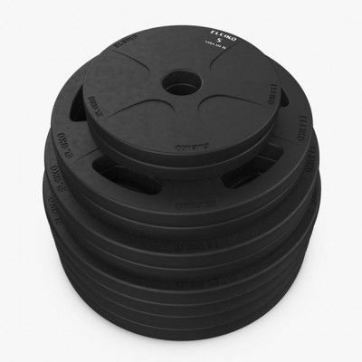 Eleiko Vulcano Disc Set, Viktskiva Gummerad