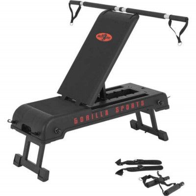 Gorilla Sports Step up-bräda Multifunktion ink Tillbehör