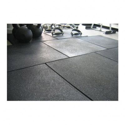 Ergotile Ergotile Quad C1 1000 x 1000 x 15 mm Grå, Gymgolv