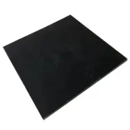 FitNord Gymgolv, gummi 1m x 1m x 15mm, svart