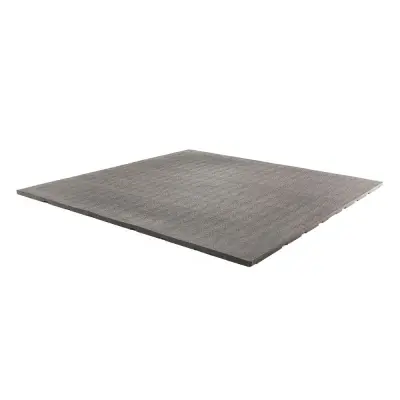 Gummigolv 17mm Vulkaniserat 1x1m - Svart