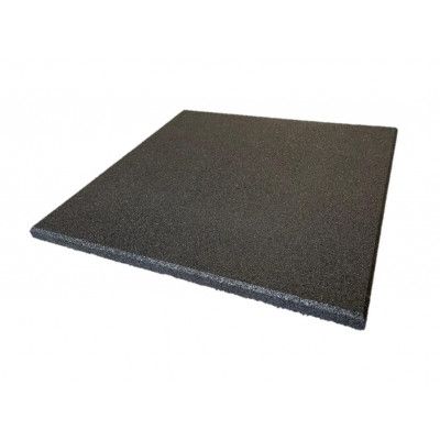 Gymgolv 1x1m, 25mm - Svart