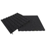 Gymgolv 30mm - 50x50cm Gummi Svart - Ny modell