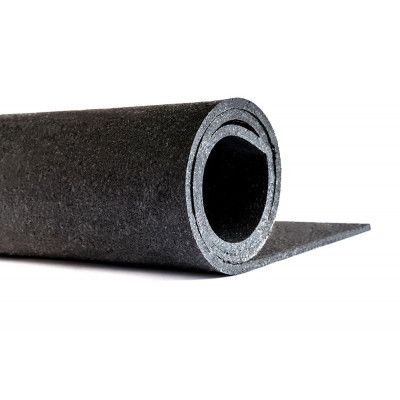 Gymmatta på Rulle - Gymgolv 10kvm Svart 6mm