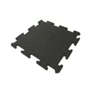 Gymgolv Pusselmatta 54x54cm 15mm Gummi Svart