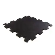 Gymgolv Pusselmatta 54x54cm 20mm Gummi Svart - Premium