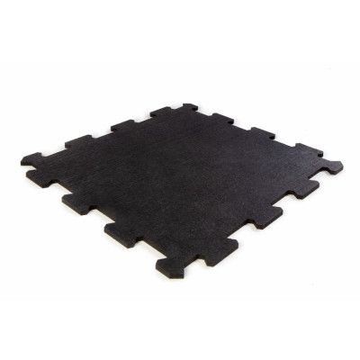 Gymgolv Pusselmatta 54x54cm 20mm Gummi Svart - Premium
