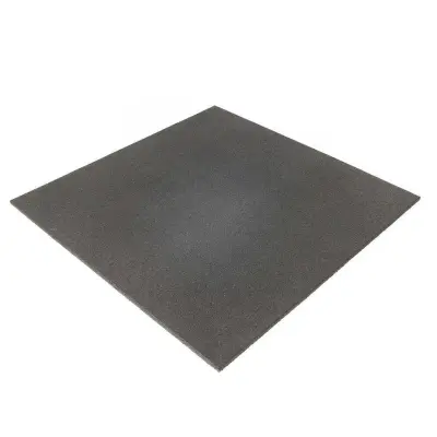 Thor Fitness Helsvart Gummigolv Raka Kanter, Gymgolv