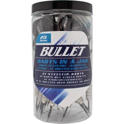 Bullet Jar With Black Cap And Bullet Sticker