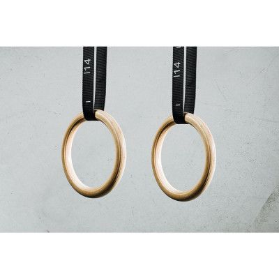 Kraftmark Wooden Gym Ring Par (Vm Begagnad), Gymrings