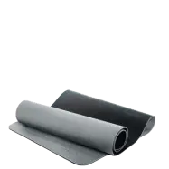 Pro Yoga Mat with Hanging Rings, Black/Grey