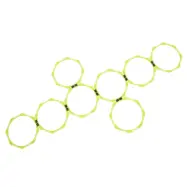 PROLINE Agility Square Rings set Gul. Fotboll