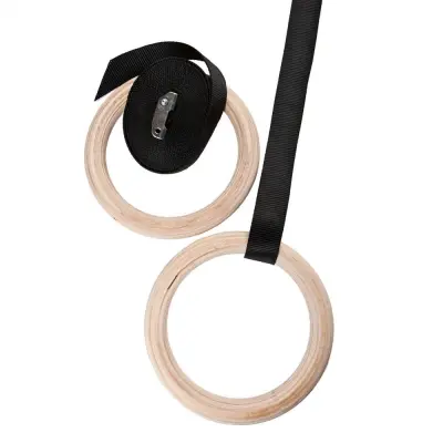 Nordic Fighter Roman Rings Wood, Gymrings