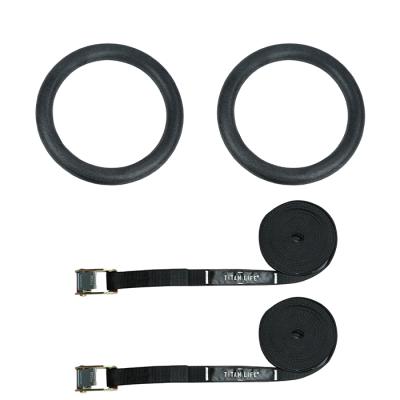 Gym Rings Romerska Ringar Svart