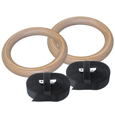 Titan Wood Gymrings. 2 pcs. Adjustable