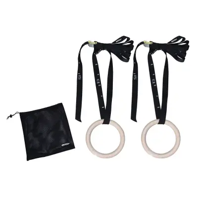 Tunturi Fitness Gym Rings Wood 23 cm, Gymrings