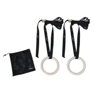 Tunturi Fitness Gym Rings Wood 23 cm, Gymrings