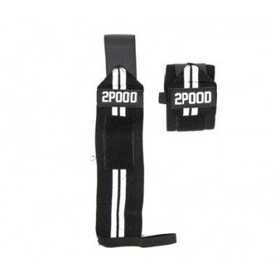 2POOD Wrist Wraps, Black and White