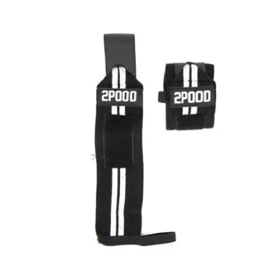 2POOD Wrist Wraps, Black and White