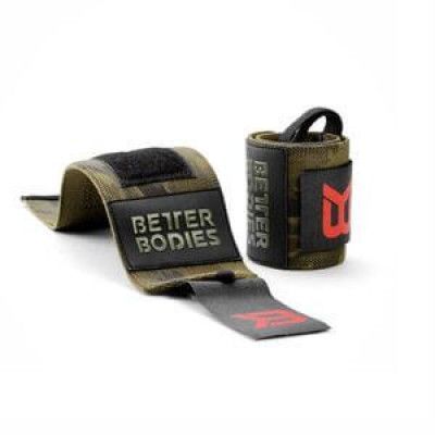 BB Camo Wrist Wraps, dark green camo, Better Bodies
