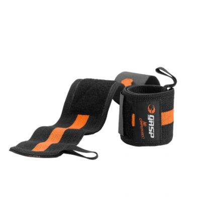 GASP 1RM Wrist Wraps 18'' - Black/Orange