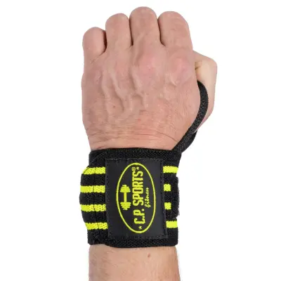 Wrist Wraps 30 cm, Black/Yellow