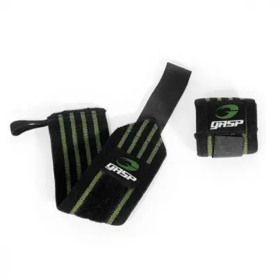 Hardcore Wrist Wraps, black/green, GASP