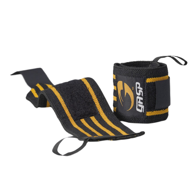 Hardcore Wrist Wraps Svart/Gul