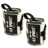 Strongman Wrist Wraps, 50 cm, white camo