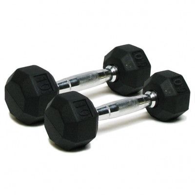 Deluxe Rubber Dumbbell