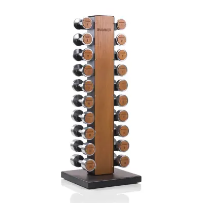 Dumbbell Tower set Exclusive, 10 par: 1-10 kg, Hammer