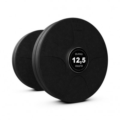 Eleiko Vulcano Disc Dumbbell Fat Grip, Hantlar Gummi