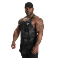 Essential T-back, dark camo V2, small