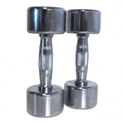 FitNord Chrome Dumbbells (Pair), Kromhantel