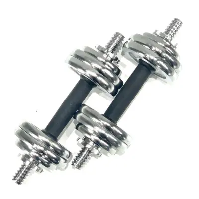 FitNord Justerbart Kromhantelset med väska 15 kg