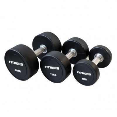 FitNord PU Dumbbell (Pair), Hantlar Gummi