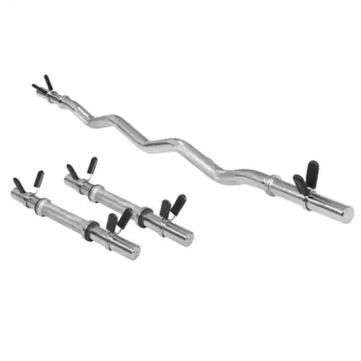 Gorilla Sports Curlstångspaket Hantelstänger - Fjäderlås