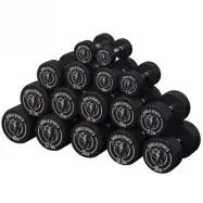 Gorilla Sports Hantlar GS Gummi - 2,5-40 kg