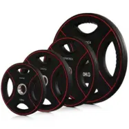 Gymstick Pro Pump Set Disc, Viktskivor gummerade