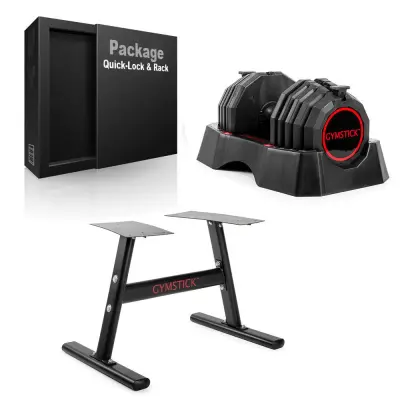 Gymstick Quick Lock + ställning, 1x22,5 kg
