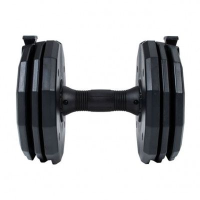 Gymstick Quick-Lock Dumbbell 4,5 - 22,5 kg (Single), Justerbar Hantel