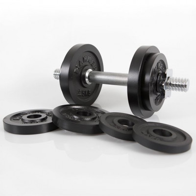 Hammer Sport Dumbbelll Set, Iron (Ø 30 mm), 15 kg, Hantelset