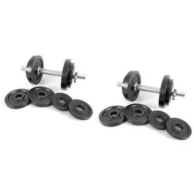 Hammer Sport Dumbbell Set Black 30kg (2X Item 6721), Hantelset